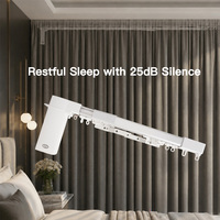 Motor Eléctrico Inteligente para Cortinas MP82m, 1.2Nm, 100-240V, WiFi, Zigbee, Alexa, Google Home, Motor para Riel Eléctrico para Sala de Estar
