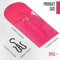 Sacs extra longs avec support pour extensions de cheveux, kit de suspension antidérapant pour extensions, sac de protection long, cadeau promotionnel