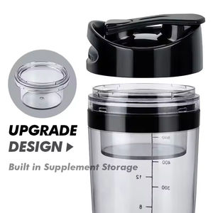 B22078R Tasse de mélange en plastique portable améliorée avec boîte de rangement-Blender, double échelle, conception détachable, facile à nettoyer, faible <span class=keywords><strong>bruit</strong></span> - Product Image 2