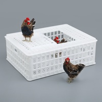 Caisse de transport robuste en plastique haute résistance, couleurs personnalisées, 75*55*27 cm, sûre pour le transport de poulets