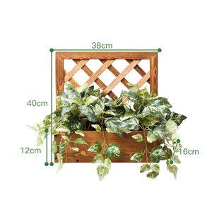 Grand <span class=keywords><strong>support</strong></span> <span class=keywords><strong>mural</strong></span> vertical extérieur <span class=keywords><strong>pour</strong></span> plantes, jardinière suspendue en bois, décoration verte en treillis <span class=keywords><strong>pour</strong></span> balcon, jardin et mur - Product Image 2