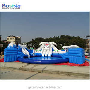 Équipement de jeux aquatiques gonflables sur le thème de la <span class=keywords><strong>neige</strong></span>, grand parc gonflable, piscine gonflable, toboggan aquatique pour enfants et adultes - Product Image 3