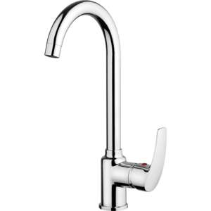 อ่างล้างจานแบบก้านเดี่ยวชุบโครเมี่ยม2หัวพ่นแรงดึงสูง - Product Image 1