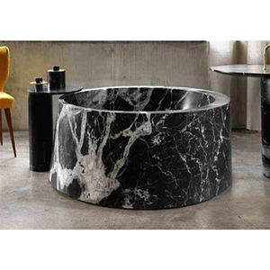 Newstar Freistehende Badewanne aus Naturweißem Marmor Einweich-Badewannen Marmor-Spa-Badewanne Massiver Stein Marmor-Badewanne - Product Image 4