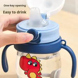 2025 infantile bec de canard tasse pour bébé <span class=keywords><strong>apprentissage</strong></span> Anti-étouffement Anti-fuite gravité pour boule lait tasse enfants Anti-chute tasse à boire - Product Image 4
