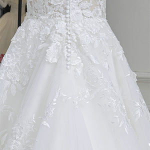 Jancember RL308 playa encaje flor fiesta nupcial boda A-line vestidos de mujer - Product Image 6