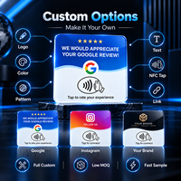 Cartes NFC sans contact miniatures personnalisées avec logo, étanches, 213/215/216, avec code QR, dos adhésif, pour utilisation en hôtel (13,56 MHz)