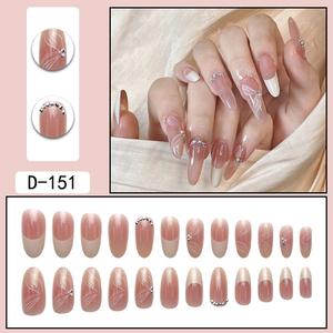 24 Uds. <span class=keywords><strong>Uñas</strong></span> francesas <span class=keywords><strong>acrílicas</strong></span> ABS <span class=keywords><strong>de</strong></span> alta calidad hermoso diseño mariposa diamantes <span class=keywords><strong>de</strong></span> imitación reutilizables <span class=keywords><strong>uñas</strong></span> artificiales directo <span class=keywords><strong>de</strong></span> fábrica - Product Image 5