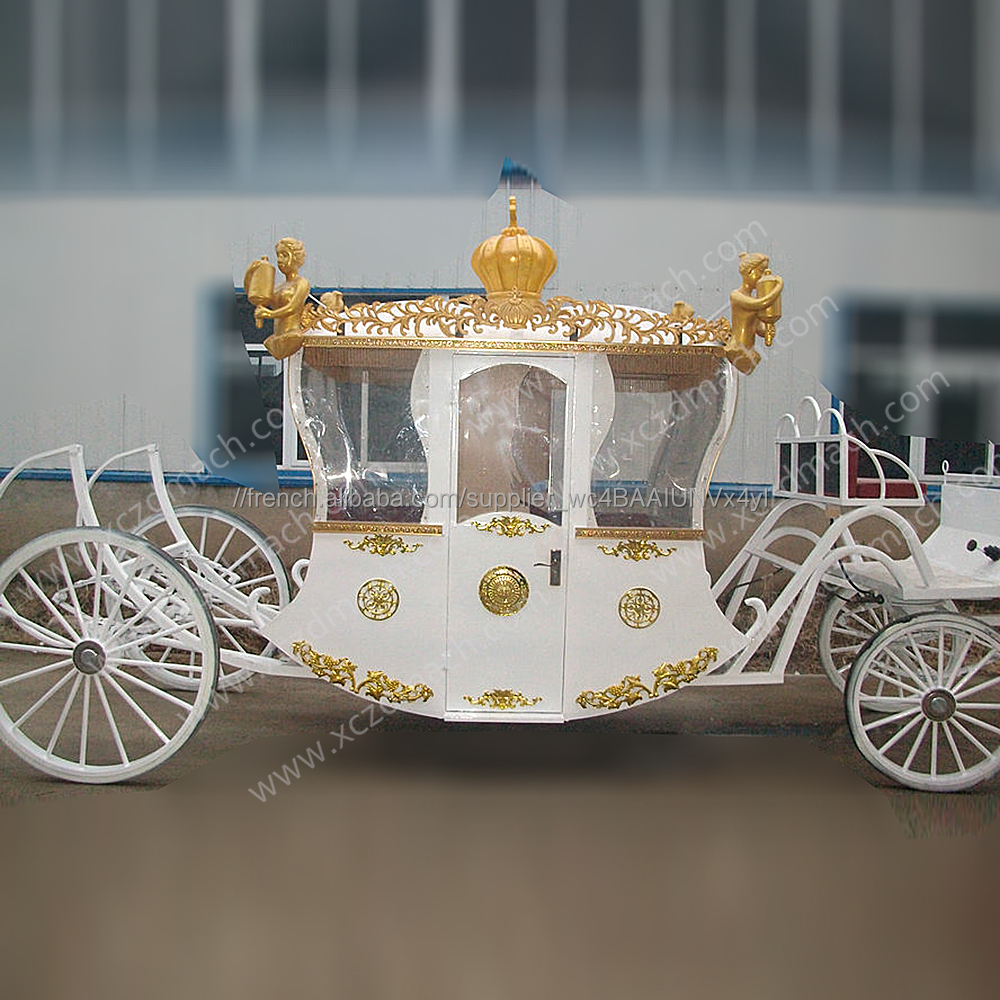 Classique calèche royale/Confortable carrosse royal/famille Royale Européenne transport chariot royal fabricant {ZD-RC07}