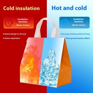 Custom 20L Non-Woven Insulation Picnic <b>Cooler</b> Bag Portable Thickened Takeaway Packing for Catering Commercial Milk Tea Iced - Product Image 2