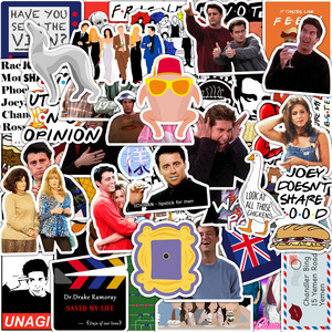 50Pcs Cool Fashion Friends Classic TV Show Graffiti Stickers per regalo Car Laptop Bottle Vinyl Logo <span class=keywords><strong>Sticker</strong></span> - Product Image 2