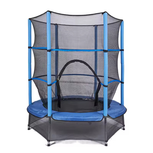 Trampoline pour enfants avec cadre en acier galvanisé |   Enclos surélevé pour usage intérieur unisexe, certifié EN71 |   De 2 à 12 ans - Product Image 2