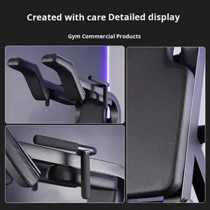 Machine à <span class=keywords><strong>hack</strong></span> <span class=keywords><strong>squat</strong></span>, <span class=keywords><strong>presse</strong></span> à jambes à plaques commerciales pour salle de sport, entraîneur de cuisses, <span class=keywords><strong>squat</strong></span> incliné en forme de V, équipement de fitness - Product Image 2