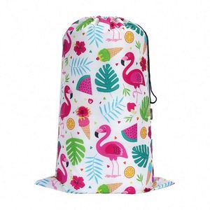 Wholesale Customized Logo Printed Organizer Wash Underwear Polyester Nylon Material Eco-friendly Wash <b>Drawstring</b> <b>Laundry</b> <b>Bag</b> - Product Image 1
