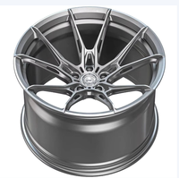Jantes de voiture en alliage forgé finition argent 18 19 20 21 22 pouces 5x114.3 5x120 Deep Dish pour 350Z Civic Si S2000