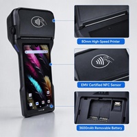 6,26-дюймовый портативный POS-терминал на Android 14 с Bluetooth, 4 ГБ ОЗУ, 32 ГБ SSD, 80-мм принтером для розничной торговли, низкий MOQ