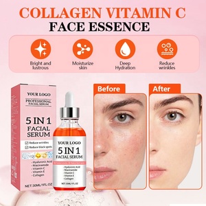 เซรั่มบำรุงผิวหน้าและผิวกาย 5 in 1 วิตามินอี ไนอะซินาไมด์ ไฮยาลูรอนิค แอซิด ซาลิไซลิก แอซิด ลดรูขุมขน ต่อต้านริ้วรอย ผิวขาวกระจ่างใส 30 มล. (ขายส่ง) - Product Image 4