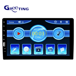 Pemutar <span class=keywords><strong>DVD</strong></span> Mobil 1 Din 9 inci, untuk pemutar <span class=keywords><strong>DVD</strong></span> <span class=keywords><strong>GPS</strong></span> DSP DVB gambar terbalik untuk Bluetooth Carplay portabel layar LCD sistem navigasi dasbor - Product Image 1