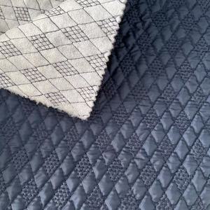 Tela acolchada de poliéster con estampado personalizado, material de abrigo con patrón de diamante para chaquetas de invierno a la moda - Product Image 6