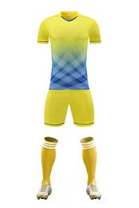 Grosir profesional pakaian olahraga musim panas, pakaian latihan sepak bola lengan pendek cepat kering nyaman motif nomor - Product Image 5