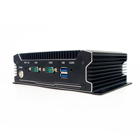 PC industriel mini, interfaces homme-machine, 2*LAN, 4G, sans ventilateur, SSD, VGA, RS232, J6412, boîtier tactile, calcul en périphérie, en stock