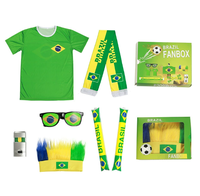 Coffret Cadeau 2026 pour Fans - T-shirt Brésilien, Perruque Colorée, Acier Inoxydable - Personnalisé pour la Saint-Valentin et la Fête des Mères