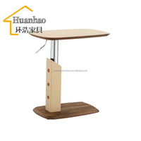 Table d'appoint moderne de haute qualité et bon marché pour salon, en cuir orange selle, métal, petite table d'angle pour ordinateur portable