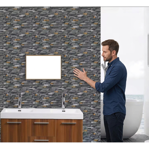 Vistaar Marque de luxe Meilleure qualité Design extérieur 3D Élévation 30x45cm Céramique numérique 300x450mm Carreaux muraux composés brillants - Product Image 6