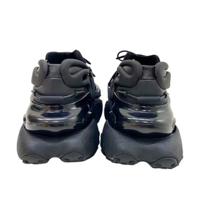 Chaussures de marche noires en caoutchouc à semelle épaisse et lacets, design luxueux inspiré des vaisseaux spatiaux, décontractées, de haute qualité, à la mode pour hommes - Product Image 4