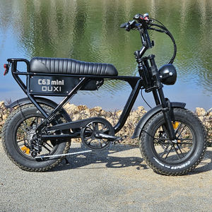 OUXI <span class=keywords><strong>C63</strong></span> Mini EU Warehouse Retro Vélo électrique Hybrid E-Bike Road Dirt Mountain Fat Tire Ebike pour l'équitation en montagne - Product Image 1