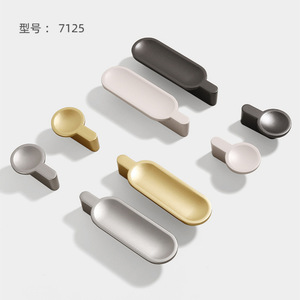 Furniture Handle Zinc Alloy Bar Minimalist Cabinet Wardrobe Door <b>Pull</b> 7125 Durable - Product Image 1