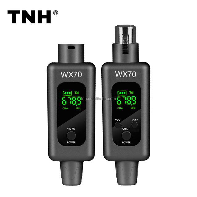 TNH WX70 2.4G Professional Wireless UHF Microphone System XLR Transmitter and Receiver for Dynamic Condenser Microphone