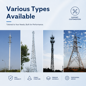 Torre <span class=keywords><strong>de</strong></span> <span class=keywords><strong>Telecomunicaciones</strong></span> <span class=keywords><strong>de</strong></span> Acero Angular <span class=keywords><strong>de</strong></span> 4 Patas <span class=keywords><strong>de</strong></span> Alto Rendimiento, Galvanizada por Inmersión en Caliente, Soporte para Antenas y Platos <span class=keywords><strong>de</strong></span> Microondas - Product Image 3