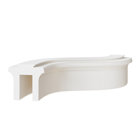 Supports d'affichage pliables Art Déco pour la vente au détail, séparateurs pour magasins, usage commercial, cloisons portables en papier kraft écologique