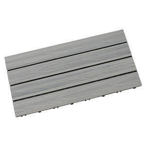 Planches de terrasse en WPC co-extrudé de deuxième génération, à emboîtement DIY, pour la rénovation des sols extérieurs de balcons, patios et jardins - Product Image 5