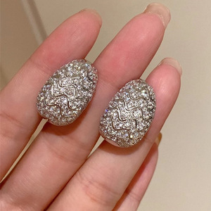 Orecchini a Perno Ovali Ondulati per Donne, Stile Vintage Francese, Accessori per Orecchie da Indossare Quotidianamente - Product Image 4