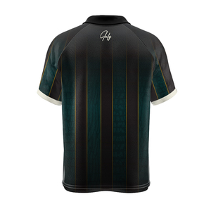 Grosir kaus sepak bola Vintage kaus pria ukuran Plus asli bergaris kaus sepak bola kustom - Product Image 2