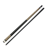 Queue de billard en fibre de verre couleur marron - Embout de 12 mm, joint Uni-loc, 1/2 queue de billard séparée