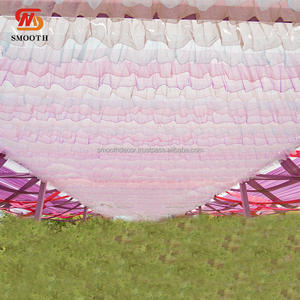Rideaux de plafond en mousseline de soie artificielle lisse, taille personnalisée, décoration de toit, rose romantique, voile de mousseline, pour cérémonie de fête - Product Image 6