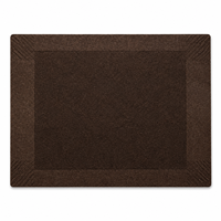 Vente en gros de sets de table en feutre brun foncé personnalisés, géométriques, en relief, rectangulaires, pour la maison, l'hôtel, le restaurant