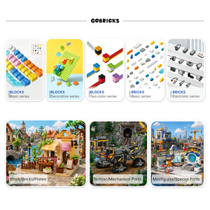 Bloques de Construcción Gobricks de Plástico ABS, Juego de Bloques de Construcción GDS-90230 2x6x1 1/3 con Orificios para Ejes y Pernos Inferiores - Product Image 3
