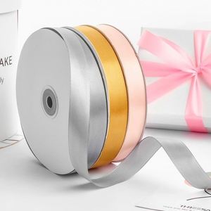 2.5cm Width <b>Large</b> Handmade <b>Bows</b> Floral Designs Pure Color Polyester Ribbon Roll Hair Accessories Baking Packaging Christmas - Product Image 4