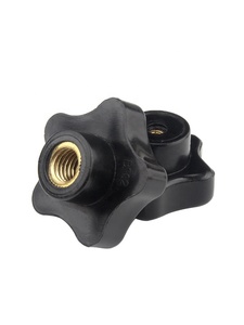 Durchgangs loch Innengewinde Griff klemme Griff knöpfe Torx Star Schwarz Kunststoff Daumen muttern Kunststoff Stern knopf mutter - Product Image 6