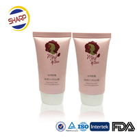 Krim BB dan masker wajah kosong kustom, kemasan tabung kosmetik plastik laminasi 2 Lapis