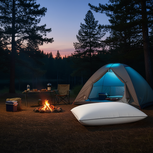 Almohada Vianney King Size 26x26 pulgadas, Espuma Viscoelástica Hipoalergénica, Equipo para Dormir y Acampar - Product Image 2