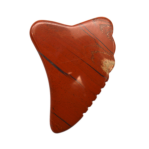 Oneup — outil de Massage du visage en Jade, pour Acupuncture, gerbage, rouge, naturel, pierre de GuaSha, vente en gros - Product Image 1