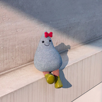 Peluches en peluche personnalisées de 5 pouces en forme de goutte d'eau cadeau d'entreprise de mascotte en peluche