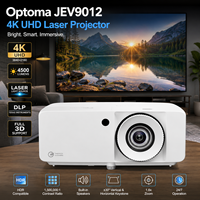 Technologie de décodage 4K Optoma JEV9012 Projecteur laser 4K UHD 4500 lumens avec lecture fluide et médias domestiques