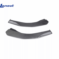 Becquet avant en fibre de carbone sèche de style PK à haute rigidité, séparateur d'angle avant, adapté à la modification de la Ferrari F8
