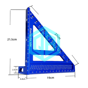 Règle de menuiserie 3D multifonctionnelle carrée et triangulaire de 8,5 pouces, outils uniques, gadgets, cadeaux pour les bricoleurs, les menuisiers, les hommes - Product Image 3